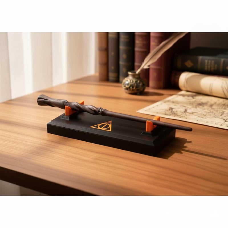Fusked Magic Wand Stand - Black Plastic Display Stand for Wizard Wands - Image 3